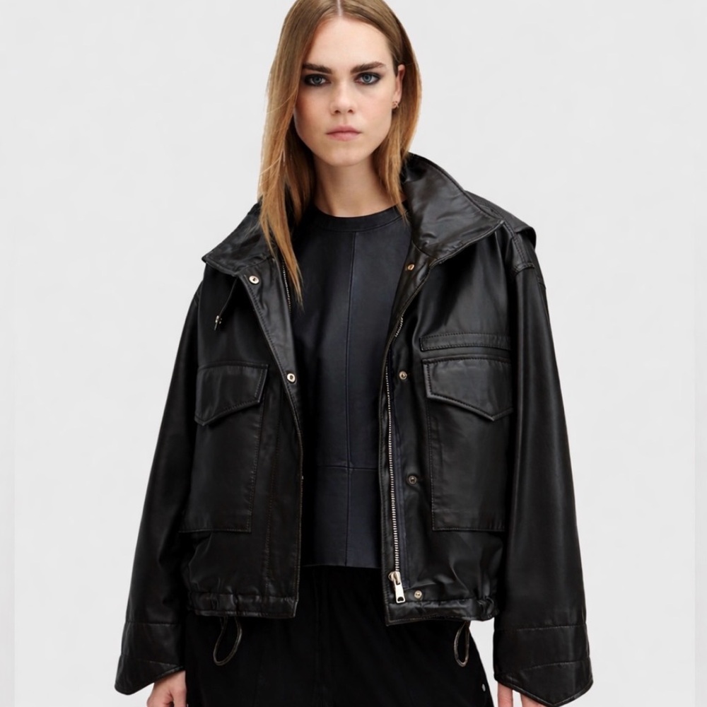 All Saints Clay Leather Jacket
